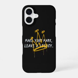 Maak Je Merk Graffiti Kroon iPhone 16 Hoesje