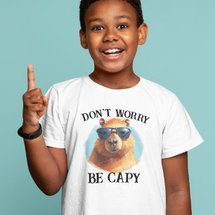 Maak je niet druk door Capy Gelukkige Capibara T-shirt