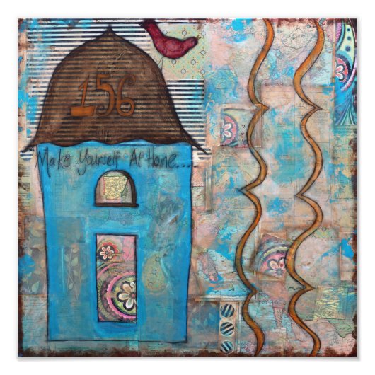 Maak jezelf thuis foto afdruk (Voorkant)