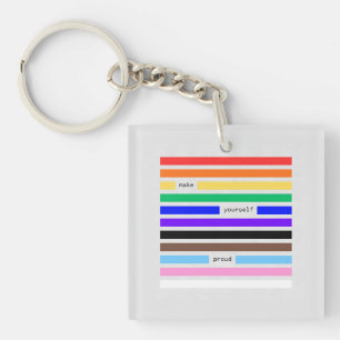 Maak Jezelf Trots Regenboog Redactie Pride 2026 Sleutelhanger