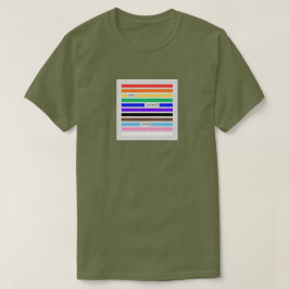 Maak jezelf trots Regenboog Redactie Pride 2026 T-shirt