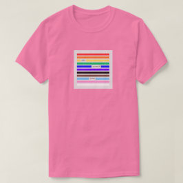 Maak jezelf trots Regenboog Redactie Pride 2026 T-shirt