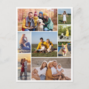 Maak Jouw Eigen Foto Collage van 8 Foto's Briefkaart