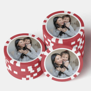 Maak Jouw Eigen Foto Moeder en Ik Poker Chips