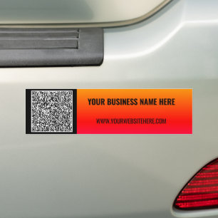 Maak Jouw Eigen QR Code Zakelijke Bumperstickers