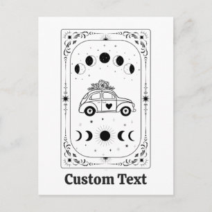 Maak Jouw Eigen Tarot Hemelse Maan Heilige Bruilof Feestdagenkaart