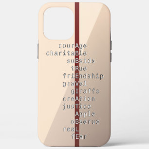 Maak jouw naam of bericht met Crosswords? Hoesje-M iPhone 12 Pro Max Hoesje