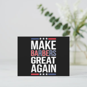 Maak Kappers Groot Opnieuw Kappers Voor Trump 2024 Briefkaart