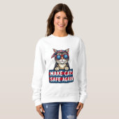 Maak katten weer veilig na verkiezing Trump Trui (Voorkant volledig)