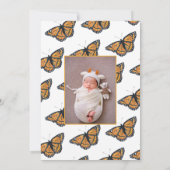 Maak kennis met Baby Butterfly Birth Aankondiging (Achterkant)