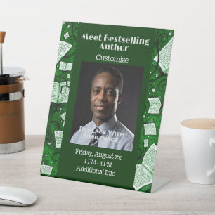 Maak kennis met de auteur van Green Books Reclamebord Met Voetstuk