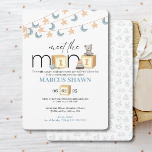 Maak kennis met de Mini Baby Welcome Invitation Kaart