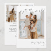 Maak kennis met de minimalistische kerstkaart van  (Voorkant / Achterkant)