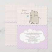 Maak kennis met de uitnodiging voor een groet kind (Voorkant / Achterkant)