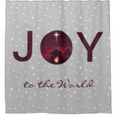 Maak kennis met de wereldnativiteit douchegordijn (Voorkant)