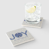 Maak kennis met de wereldnativiteit stenen onderzetter (Zijkant)