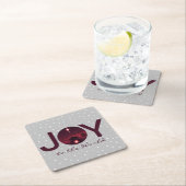 Maak kennis met de wereldnativiteit vierkante kartonnen onderzetter (Insitu)