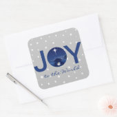 Maak kennis met de wereldnativiteit vierkante sticker (Envelop)