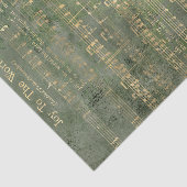 Maak kennis met de WK Gold Kerstmuziek-deportpagin Tissuepapier (Detail)