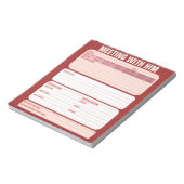 Maak kennis met hem notitieblok (Gedraaid)