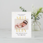 Maak kennis met het Briefkaart van de Folie van ge (Staand Voorkant)