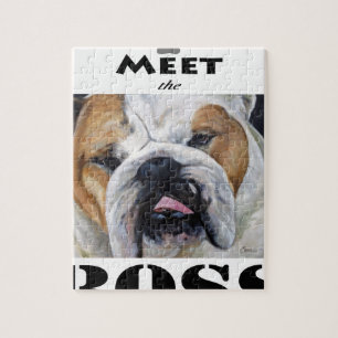 Maak kennis met het Engelse Bulldog kunstgeschenk Legpuzzel