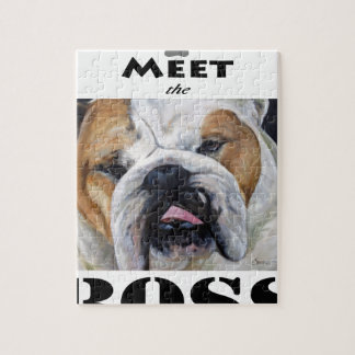 Maak kennis met het Engelse Bulldog kunstgeschenk  Legpuzzel