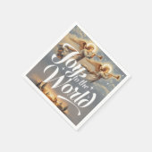 Maak kennis met het kerstontwerp van de wereld servet (Hoek)