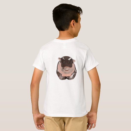 Maak kennis met het "Moo Deng" Hippo T-shirt (Achterkant volledig)