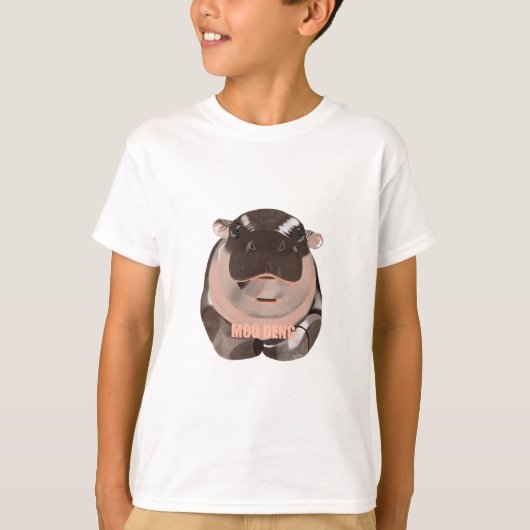 Maak kennis met het "Moo Deng" Hippo T-shirt (Voorkant)