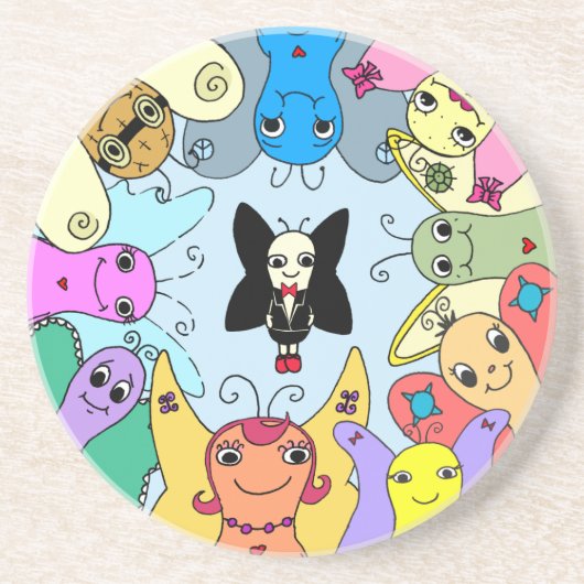 Maak kennis met het Peanut People Onderzetter (Voorkant)