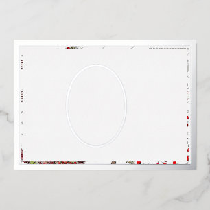 Maak kennis met het wereldkerstfeest folie feestdagenkaart