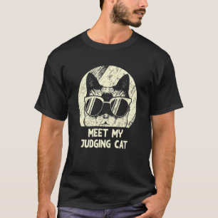 Maak kennis met mijn oordelende kat Kat Kitten H T-shirt