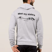 "Maak kennis met mijn zusters" hoodie (Achterkant)
