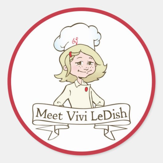Maak kennis met Vivi LeDish Stickers (Voorkant)