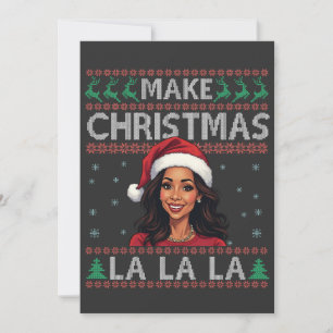 Maak Kerst La La La Ugly Xmas Sweater Kamala Save The Date