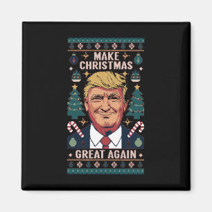 Maak kerst nog een keer geweldig Trump, lomp kerst Magneet