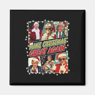 Maak kerst weer geweldig Donald Trump Mega Magneet