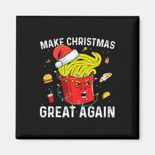 Maak kerst weer geweldig Grappig Kerstman Trump Ke Magneet
