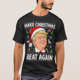 Maak kerst weer geweldig, grappige Trump Oeganda T-shirt