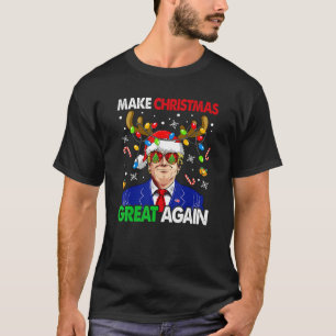 Maak kerst weer geweldig, grappige Trump Oeganda T-shirt
