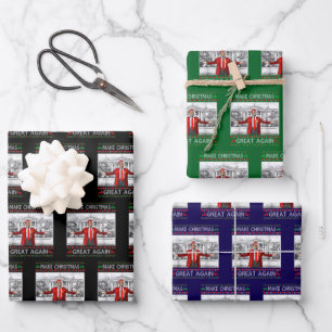 Maak kerst weer geweldig inpakpapier vel