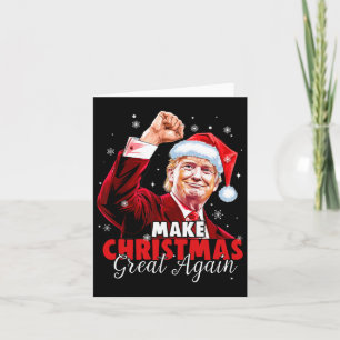 Maak kerst weer geweldig Kerstman Grappig Trump Ke Kaart