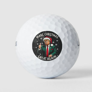 Maak kerst weer geweldig Lelijke kersttrui Trump Golfballen