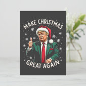 Maak kerst weer geweldig Lelijke kersttrui Trump Save The Date (Staand voorkant)