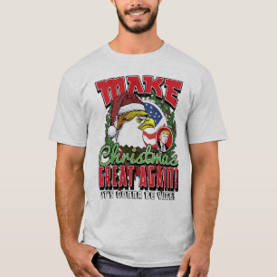 Maak kerst weer geweldig met Trump Eagle T-shirt