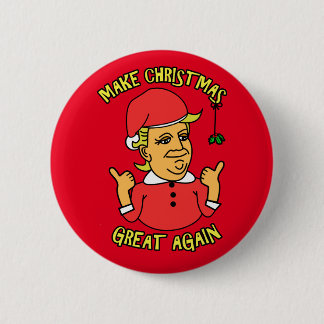 Maak kerst weer geweldig ronde button 5,7 cm