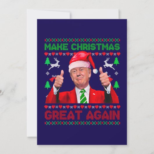 Maak kerst weer geweldig, Trump Christmas Kaart (Voorkant)