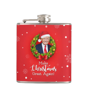 Maak kerst weer geweldig Trump MAGA grappig cadeau Heupfles