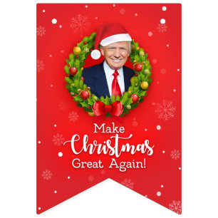 Maak kerst weer geweldig Trump MAGA grappig cadeau Vlaggetjes